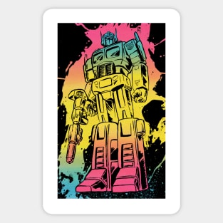 Optimus Long Gradient Poster Sticker